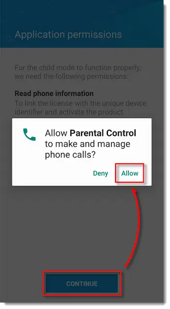 تنظیم  کنترل والدین eset برای اندروید