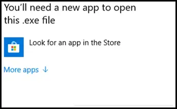  رفع ارور You'll Need a New App to Open This exe File Error in Windows 11 / 10